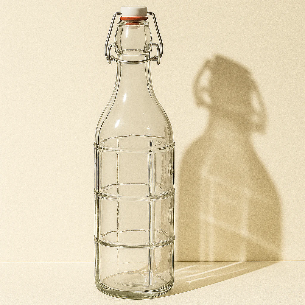 1000ml Clip Glass Bottle - Image 6