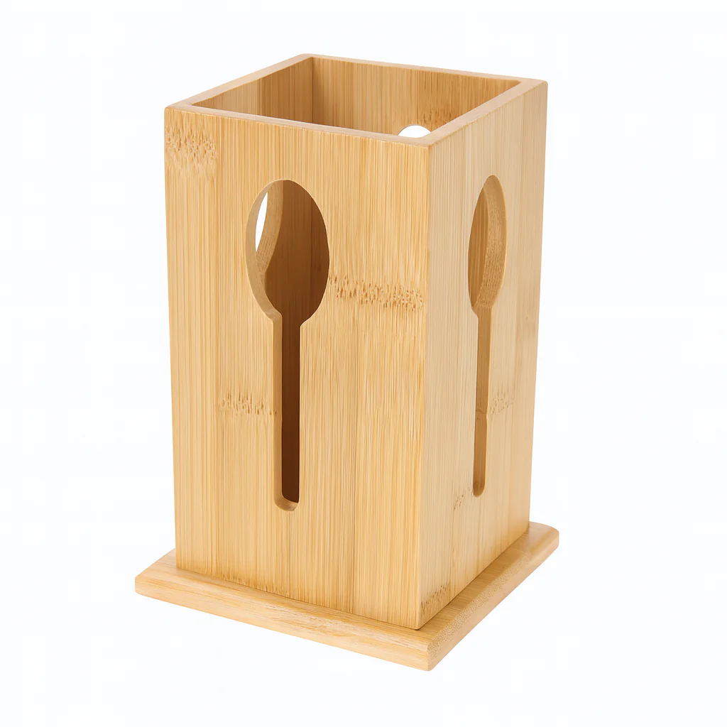 Bamboo Cutlery Holder - Image 2
