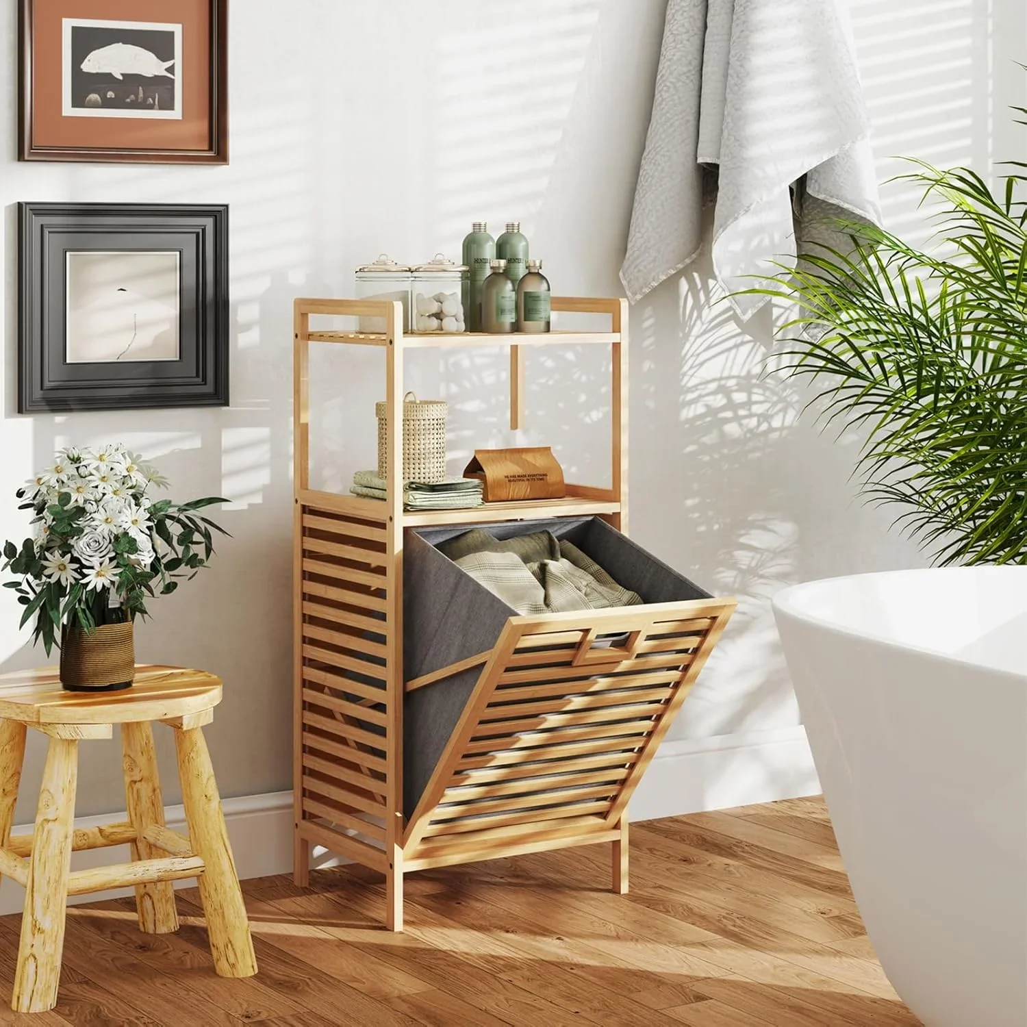 Bamboo Laundry Basket - Image 2