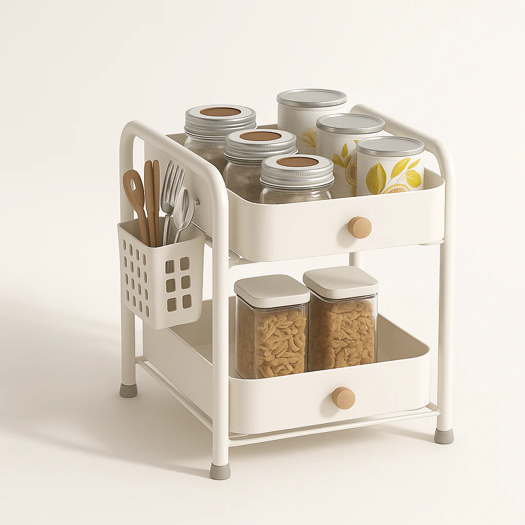 Binca Two-Tier Kitchen Countertop Organizer Rack - Image 2