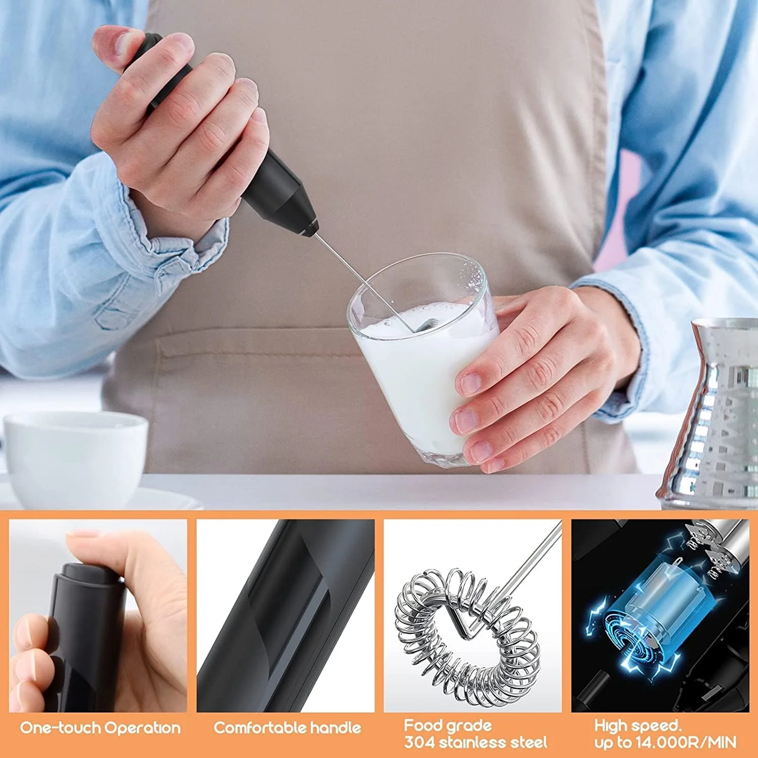 Café-Style Foam Maker - Image 2