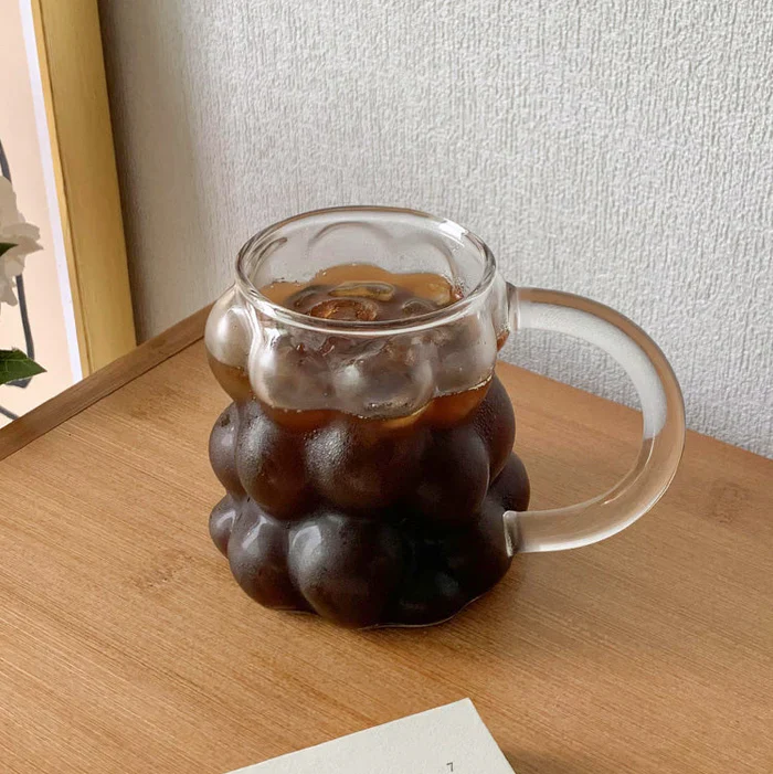 Creative Bubble-Shaped Glass Cup