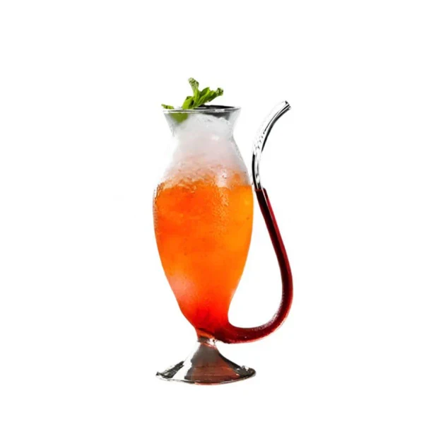Curved Straw Cocktail Glass - 320ml - Image 2