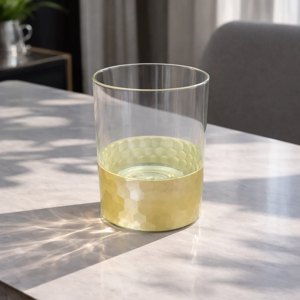Golden Bottom Crystal Glass - Round - Set of 6 - Image 2