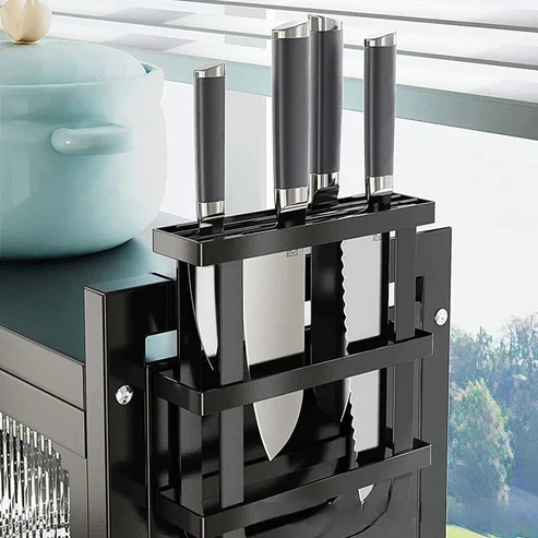 85cm Kitchen Storage Over the Sink Dish Rack With Cabinet - Image 4