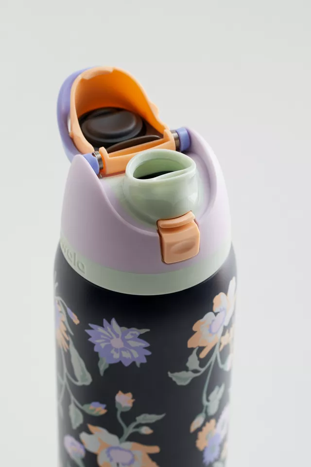 Owala UO Exclusive 32oz FreeSip Bow Water Bottle - Midnight Garden Floral - Image 4