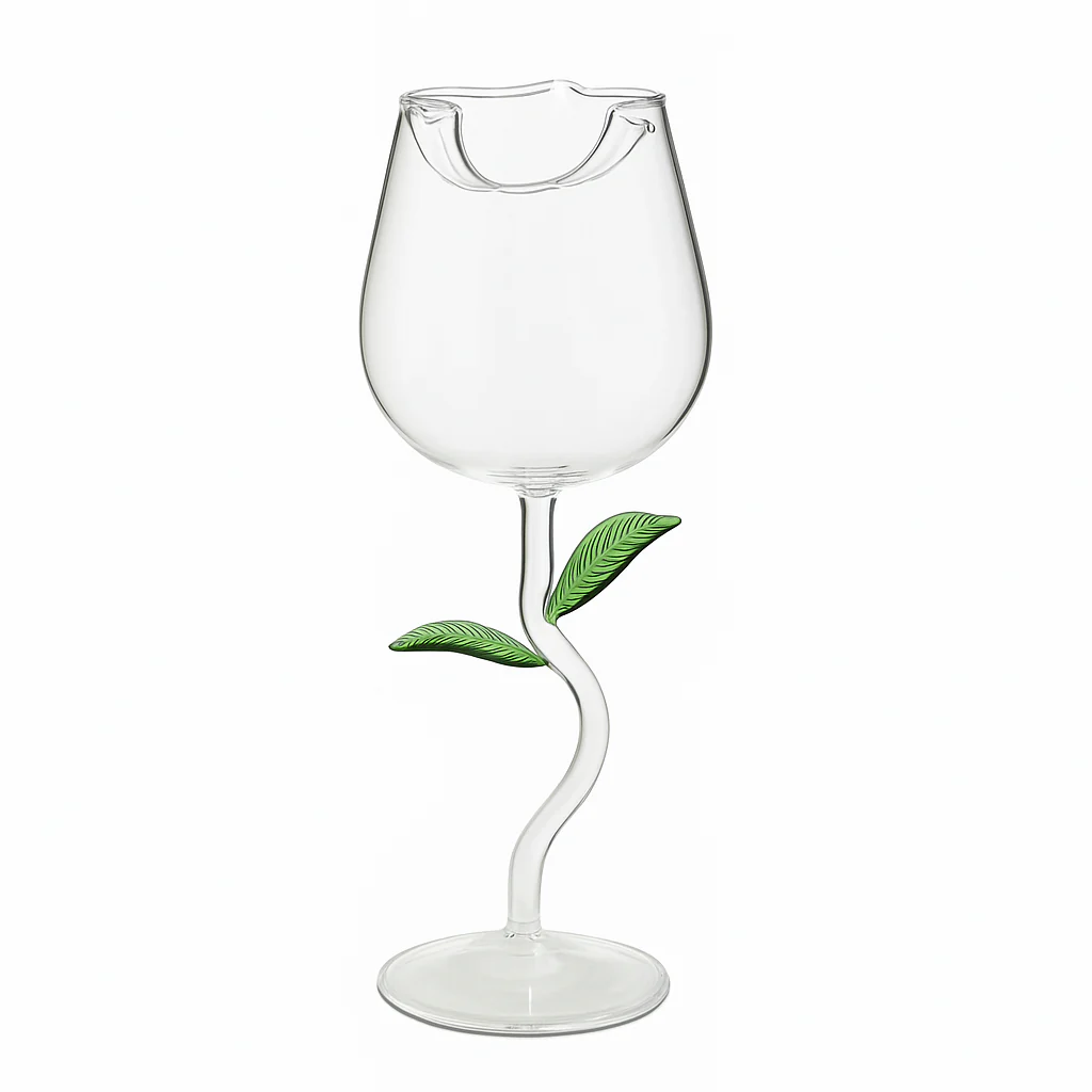 Rose Flower Shaped Glass - Image 3