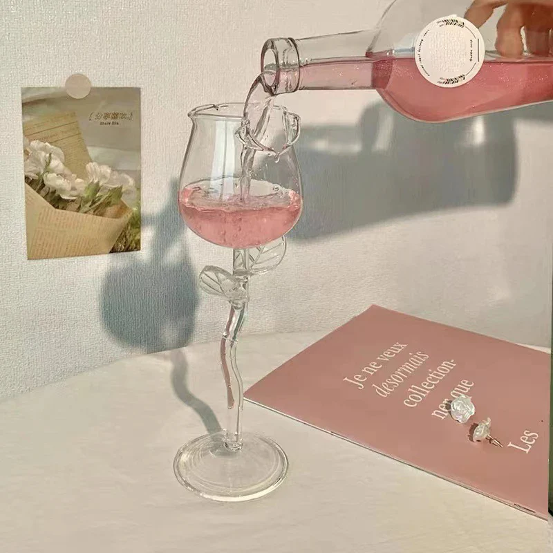 Rose Flower Shaped Glass - Image 4
