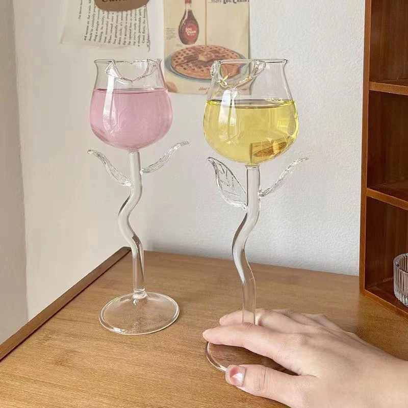 Rose Flower Shaped Glass - Image 5