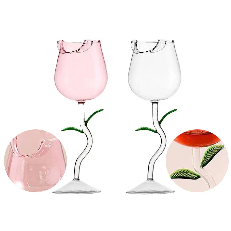 Rose Flower Shaped Glass - Image 7