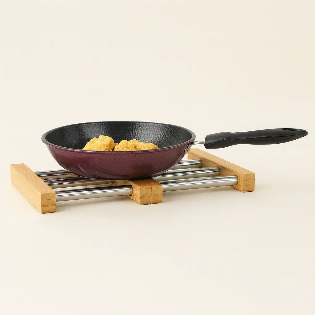 Shengya Wooden Expandable Wok Stand - Image 2