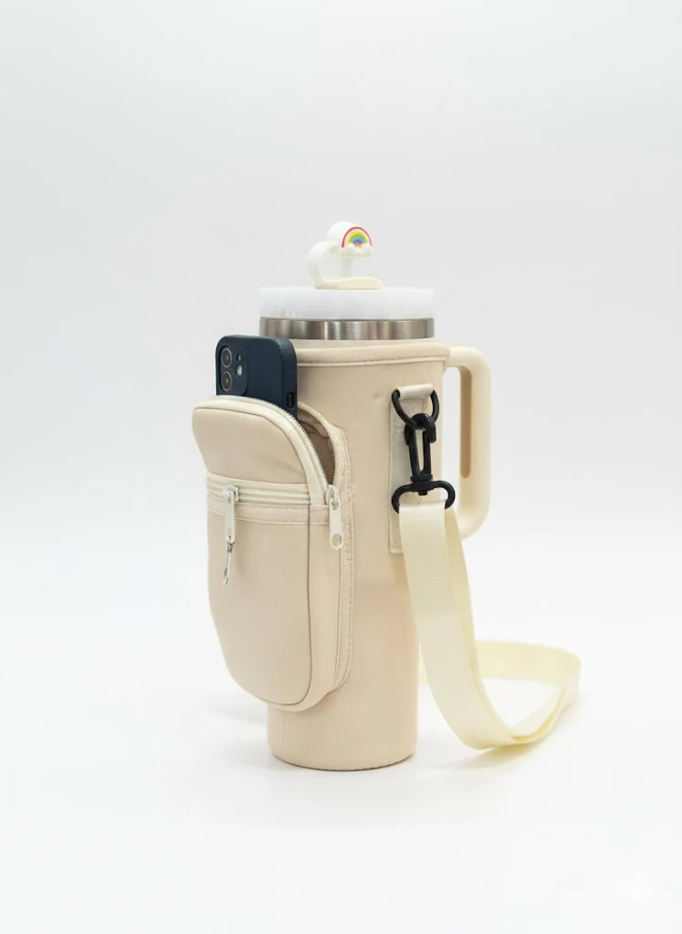 Tumbler Carrier Bag With Phone Pocket For 40oz - Image 3