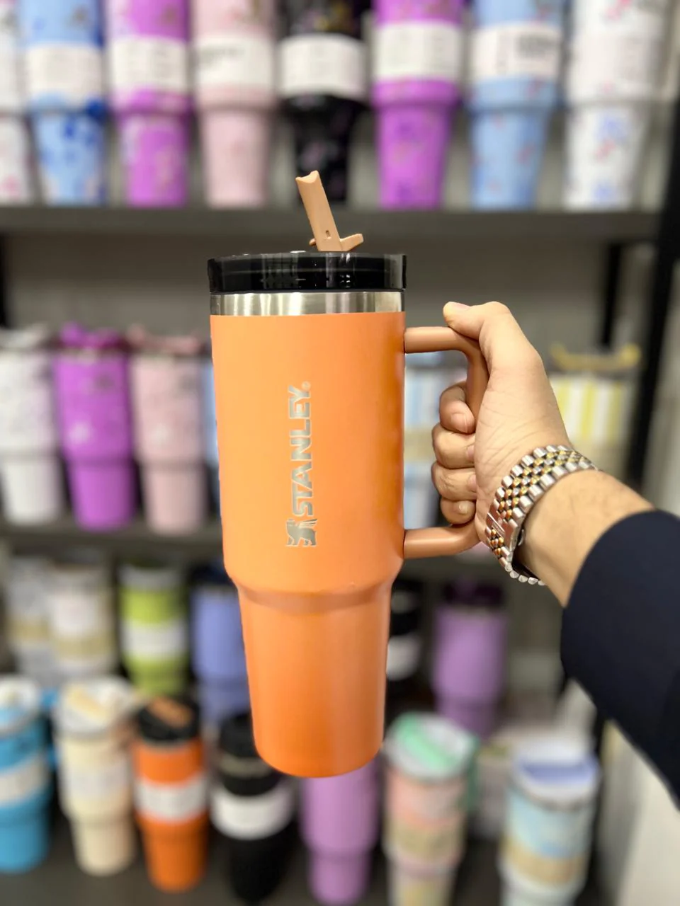The Quencher ProTour Flip Straw Tumbler | 40 OZ - Orange - Image 2