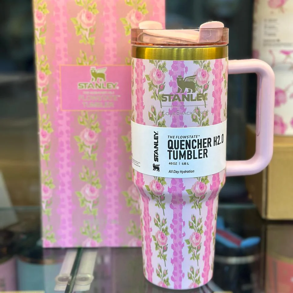The Stanley x LoveShackFancy Quencher | 40 OZ | Blooming Heirloom | Printed Box - Image 3