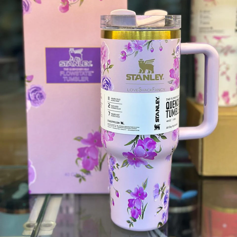 The Stanley x LoveShackFancy Quencher | 40 OZ | Happy Thoughts | Printed Box - Image 3